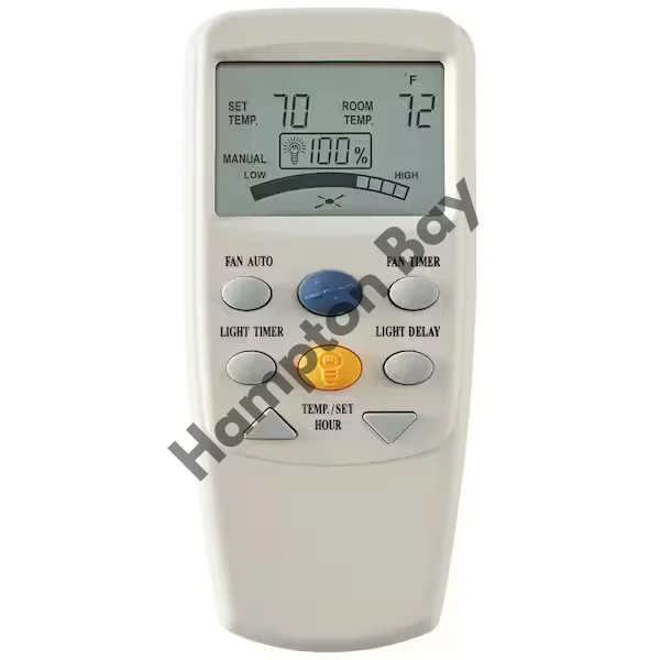 Hampton Bay 3-Speed Universal Ceiling Fan Thermostatic Remote Control with LCD Display