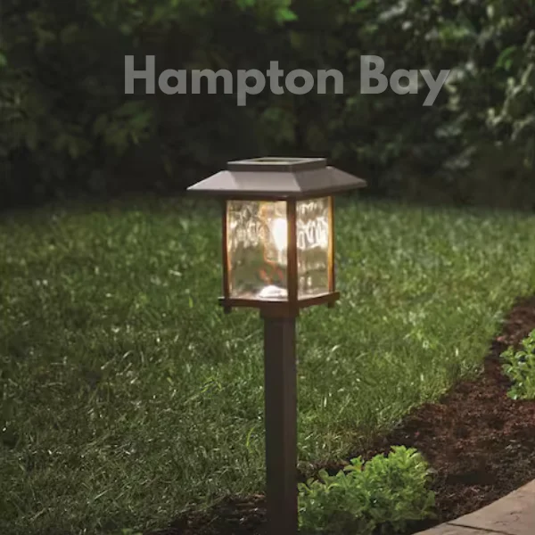 Hampton Bay Parkwood 14 Lumen Bronze 2-Tone Finish LED Weather Resistant Outdoor Solar Path Light with Glass Lens