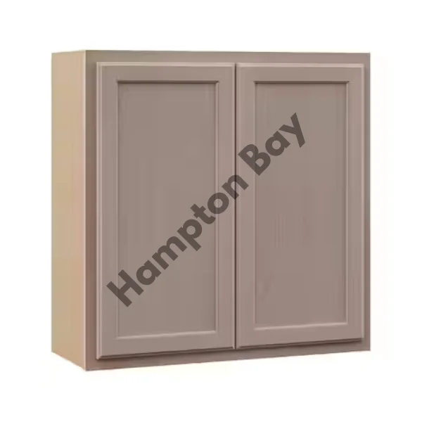 Hampton Bay Recessed Panel 30 in. W x 12 in. D x 30 in. H Assembled Wall Cabinet in Unfinished