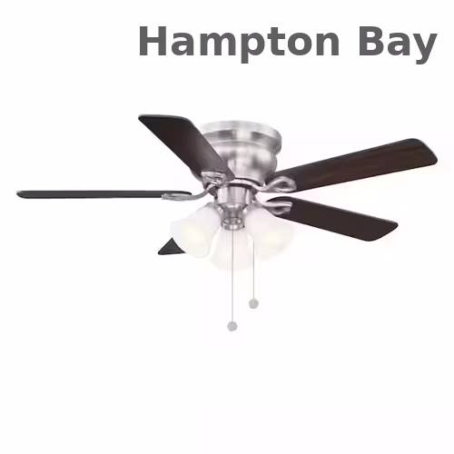 Hampton Bay Clarkston II 44 in. LED Indoor Oil Rubbed Bronze Ceiling Fan with Light Kit